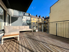 modern apartment with private terrace